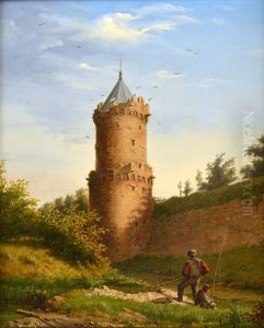 Gezicht op de Kronenburgertoren in Nijmegen