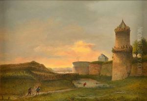 Kronenburgertoren en de vestingwerken voor de Hezelpoort in Nijmegen
