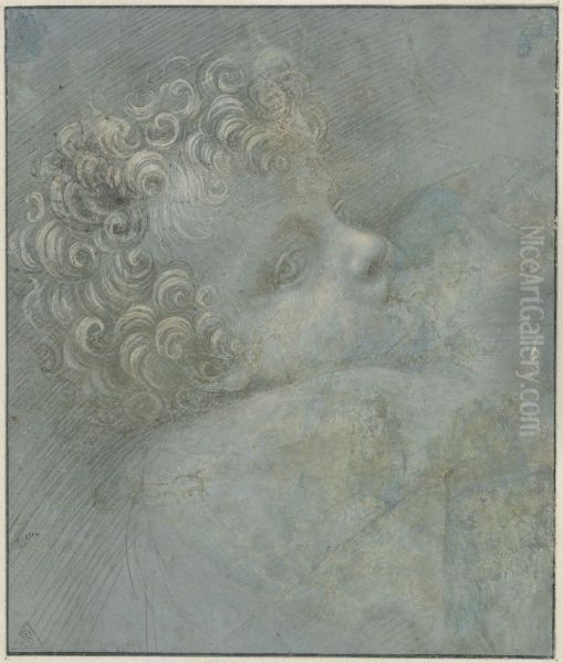 Study for the Head of the Infant Christ at the Breast of the Virgin - view 1
