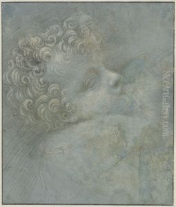 Study for the Head of the Infant Christ at the Breast of the Virgin