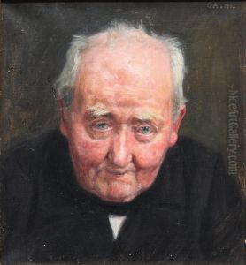Portrait of lighthouse master J.O.T. Boving.
