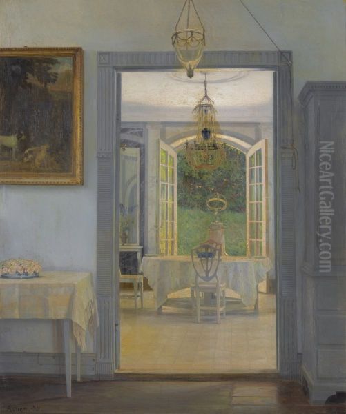 Interior with afternoon sun. - view 1