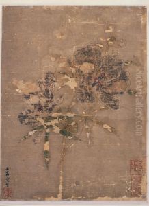 <<zhao meng fu kui hua tu zhou>> by Zhao Mengfu