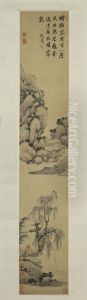 <<chen zhou liu yin zuo diao tu zhou>> by Shen Zhou