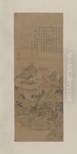 <<dong qi chang yan ling cun tu zhou>> by Dong Qichang