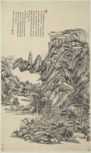 <<wang yuan qi song bie shi yi tu zhou>> by Wang Yuanqi