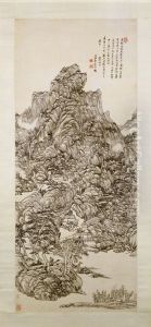 <<wang yuan qi fang huang he shan qiao shan shui tu zhou>> by Wang Yuanqi