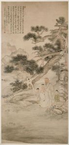 <<chen shao gong mu zuo ting song feng tu zhou>> by Yun Shouping
