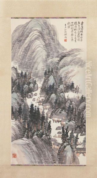 <<chen shi ceng she se shan shui tu zhou>> - view 1