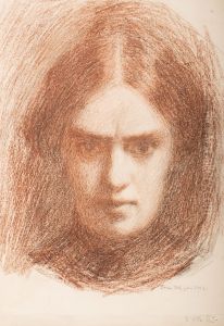 Self-portrait by Olga Gummerus-Ehrstrom