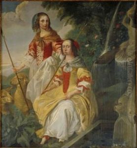 Portrait of Odila en Phillipine van Wassenaer as Shepherdesses