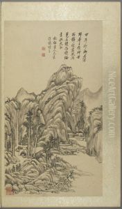 <<wang yuan qi fang gu shan shui ce>> by Wang Yuanqi