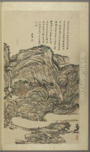 <<wang yuan qi fang gu shan shui ce>> by Wang Yuanqi