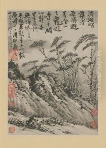 <<yuan ji jin shan long you si shi yi ce>> by Shitao Daoji