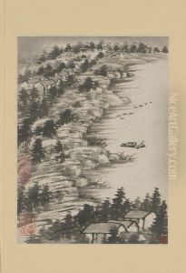 <<yuan ji jin shan long you si shi yi ce>> by Shitao Daoji