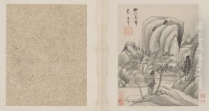 <<dong qi chang shan shui ce>> by Dong Qichang