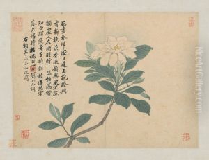 <<chen zhou wo you tu ce-bai he hua>> by Shen Zhou