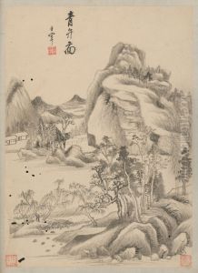<<dong qi chang shan shui ce>> by Dong Qichang