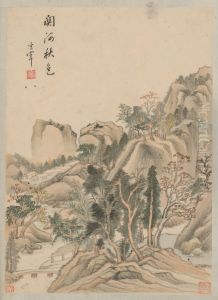 <<dong qi chang shan shui ce>> by Dong Qichang