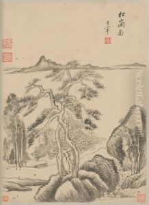 <<dong qi chang shan shui ce>> by Dong Qichang