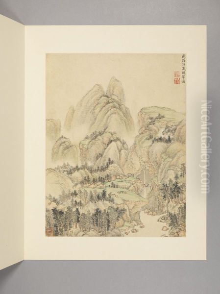 <<wang hui fang gu shan shui ce>> - view 1