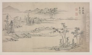 <<wen zheng ming shan shui ce ye>> by Wen Zhengming