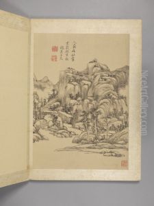 <<wang yuan qi fang gu shan shui ce>> by Wang Yuanqi