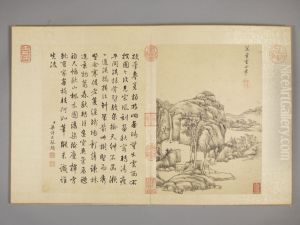 <<wang yuan qi fang gu shan shui ce>> by Wang Yuanqi