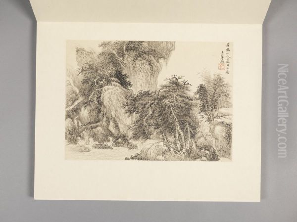 <<wang hui fang gu shan shui ce>> - view 1