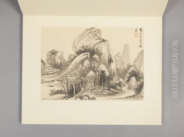 <<wang hui fang gu shan shui ce>> - view 1