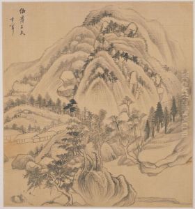 <<dong qi chang shan shui tu ce>> by Dong Qichang