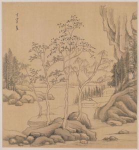 <<dong qi chang shan shui tu ce>> by Dong Qichang