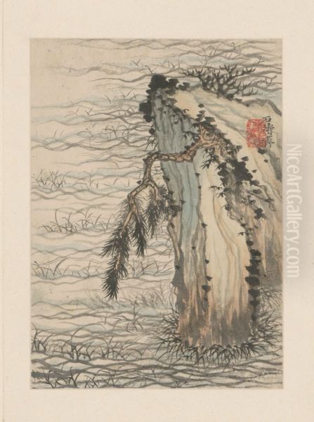 <<shi tao shan shui tu ce>> - view 1