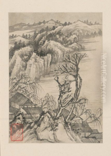 <<shi tao shan shui tu ce>> - view 1