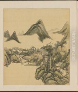 <<wang yuan qi shan shui ce>> <<wang yuan qi shan shui ce>>