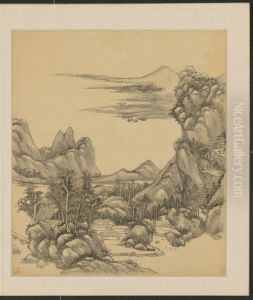 <<wang yuan qi shan shui ce>> by Wang Yuanqi