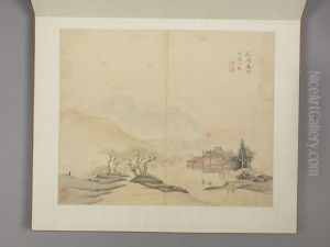 <<chen hao shan shui ce>> by Shen Hao