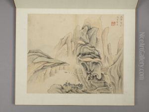 <<chen hao shan shui ce>> by Shen Hao