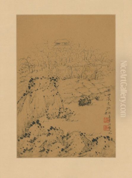 <<shi tao shan shui tu ce>> - view 1