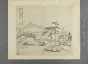 <<wang hui fang gu shan shui ce>> by Wang Hui
