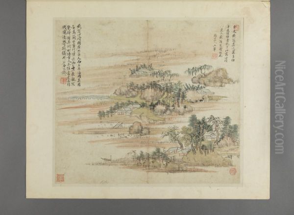 <<wang hui fang gu shan shui ce>> - view 1