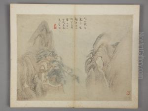 <<chen hao fang gu shan shui ce>> by Shen Hao
