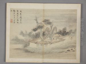 <<chen hao fang gu shan shui ce>> by Shen Hao