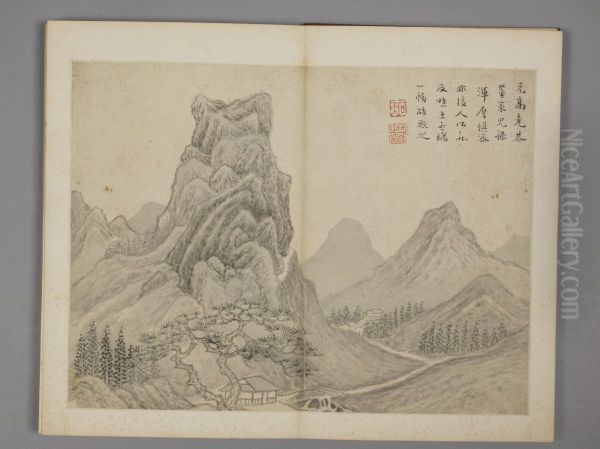 <<chen hao fang gu shan shui ce>> - view 1