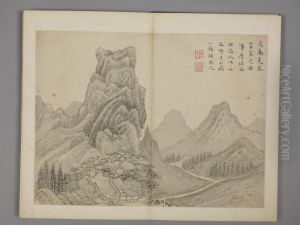 <<chen hao fang gu shan shui ce>> by Shen Hao