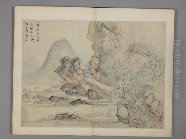 <<chen hao fang gu shan shui ce>> - view 1