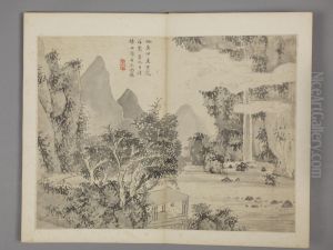 <<chen hao fang gu shan shui ce>> by Shen Hao