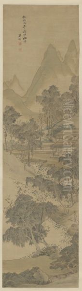<<wu li fang gu shan shui ping>> - view 1