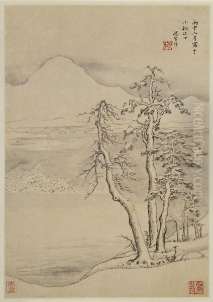 <<xiang sheng mo shan shui hua hui ce>> - view 1