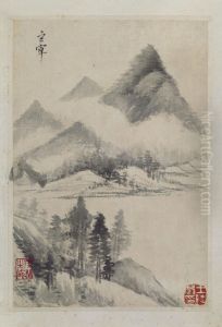 <<dong qi chang shan shui ce>> by Dong Qichang